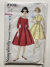 Simplicity 3103 1950s Dress
