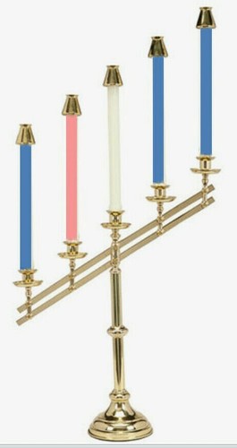 Advent altar candle - altar, holder