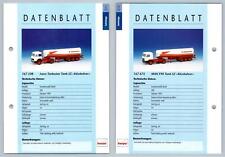 Iveco Turbostar Tank SZ / MAN F90 Tank SZ #211/212 Sattelzuge - Herpa Data Sheet