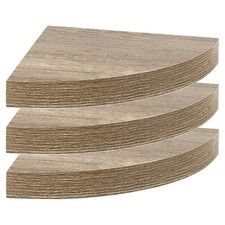 3 x Floating Wooden Wall Mount