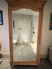 Antique French Armoire Wardrobe with Mirror