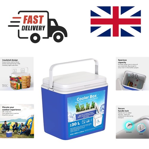 30l insulated cooler box with - 30l,