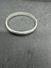 Vintage Silver Bangle Hinged. Fully Hallmarked.