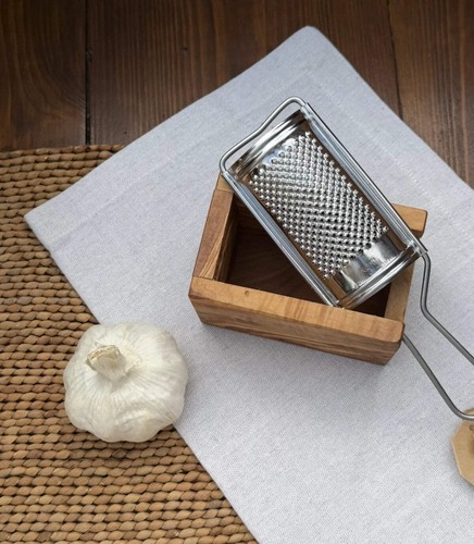 Olive wood cheese - wood, grater