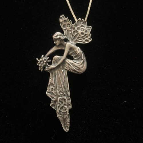 Vintage art nouveau fairy - nouveau,