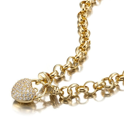 18ct heavy yellow - gold, plated
