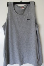 Lee Cooper Vest Tank Top Size Small 40" Grey Cotton Blend Logo