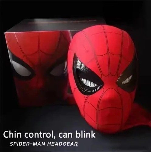 Spider man mask moving - spider-man,