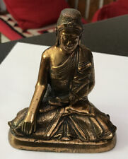 Antique Vintage Chinese Bronze Sitting Shakyamuni Buddha Statue Sculpture Deity