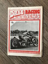 Motor sport racing magazine Drag Racing News October 1975