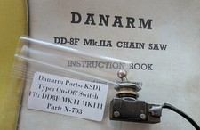 Danarm DD8F Chainsaw On/Off Switch. Part: X-703.  Very Good Used Condition