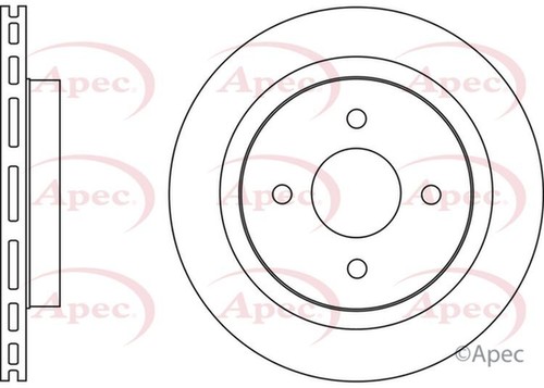 Apec brake disc - disc, rear