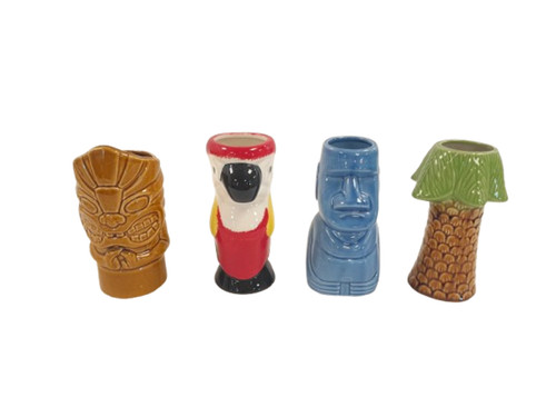 Tiki cocktail mugs parrot - 4,