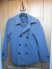 Uniqlo Boys Smart Overcoat Grey Age 9-10 Great Condition