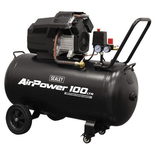 Air compressor 100l twin - v-twin, oil