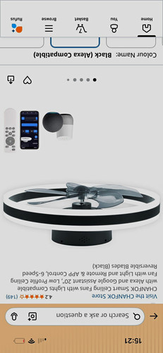 Chanfok smart ceiling fan - smart, with
