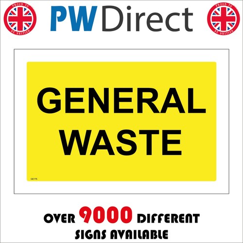 Sign general waste refuse - general,