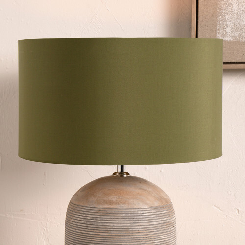 Sage green cylinder lampshade - cylinder,