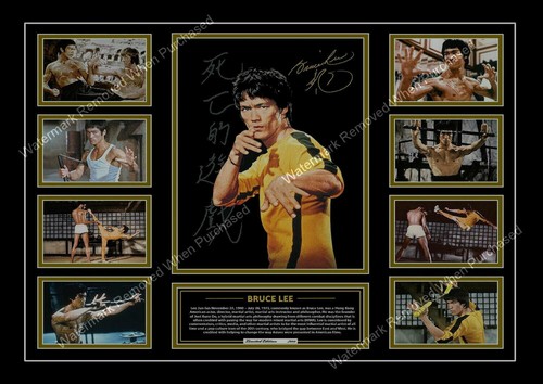 Bruce lee autographed a4 - lee,