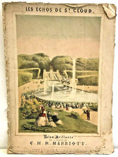 Antique Piano Sheet Music Les