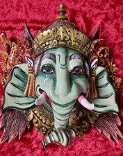 Bali Carved Ganesha Mask |