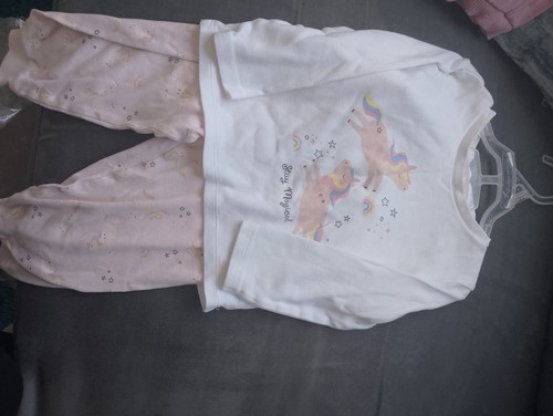 Girls unicorn themed pjs - themed,
