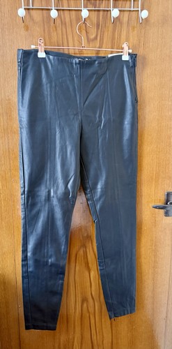Zara black faux leather high - faux,