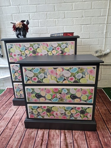 Hand painted chest - hand, drawers
