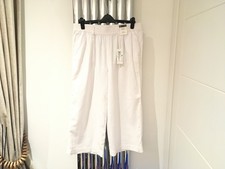 M&S Wide Leg Cropped Linen Mix