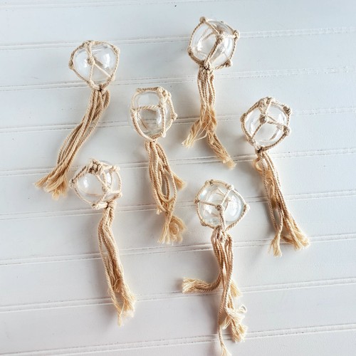 Lot glass macrame - lot, 6