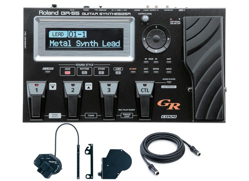 Roland 55gk guitar black - roland, gr-55gk-bk