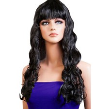 WOMENS LADIES LONG WAVY CURLY