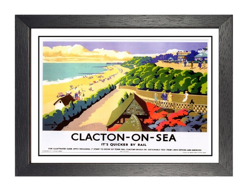 Clacton sea poster - sea,