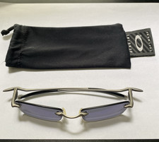 Oakley Why 3 vintage Sunglasses lense shape3 blue iridium Titanium frames