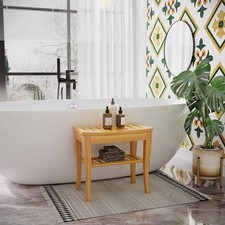2-Tier Slatted Shower Bench