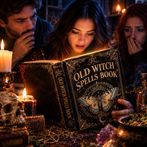 Old witch spells book - spells,