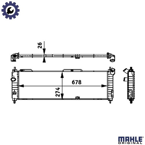 Radiator engine cooling 355 - radiator,