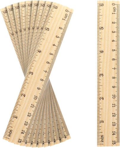 15cm wooden ruler - wooden,