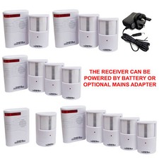 VOCHE PRO® WIRELESS DRIVEWAY SECURITY CHIME INTRUDER ALARM PIR MOTION SENSOR