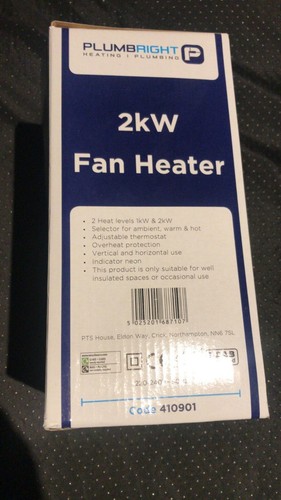 Electric fan heater - electric, 2kw