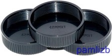 3x M42 screw thread  Rear camera lens Cap 