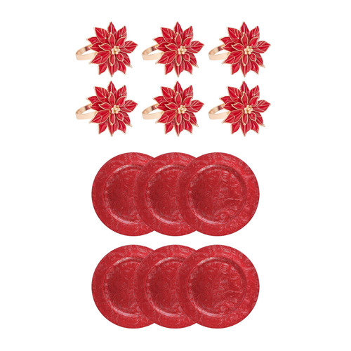 Christmas napkin rings - christmas, &