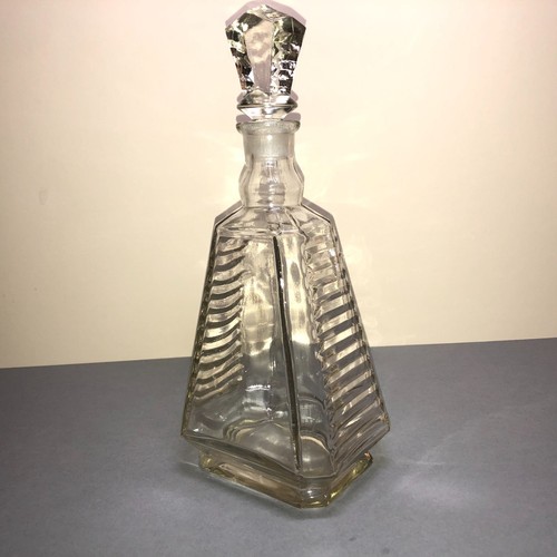 Vintage glass decanter art - vintage,