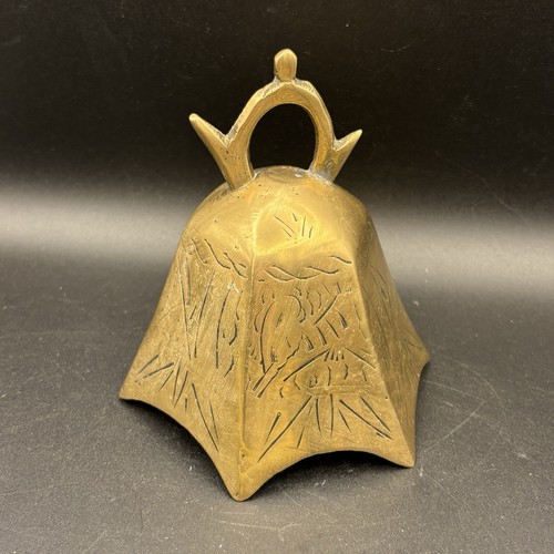 Temple bell brass with - temple,