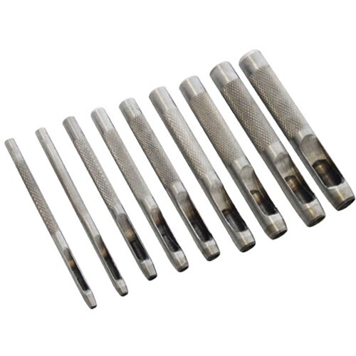 9pc hollow hole punch set - punch,