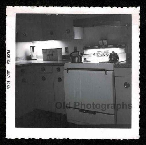 1950s kitchen stove counter - kitchen,