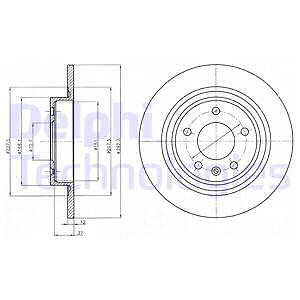 New brake disc for vauxhall - new,