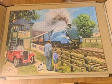 Kevin Walsh Nostalgia Built for Speed Steam Train Car Jigsaw Puzzle 1000 pieces