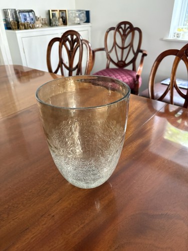 Vintage hand blown crackle - vintage,