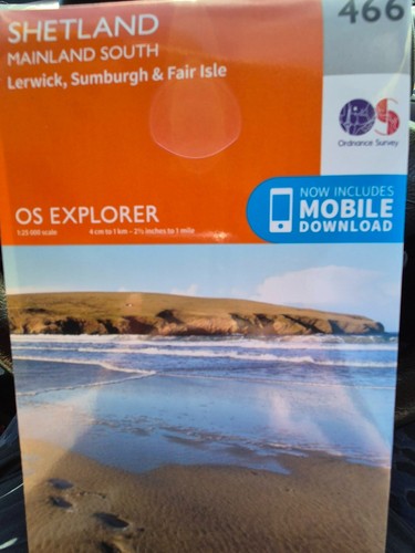 Explorer map shetland no - os, map,